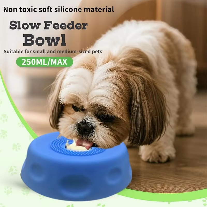 Slow Feeder Dog Bowl - Pet Lick Mat Yogurt Licking Plate