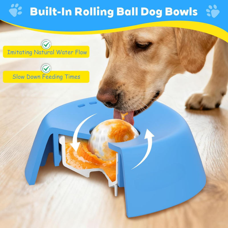 Slow Feeder Dog Bowl - Slow Feeder Dog Bowls for Liquid