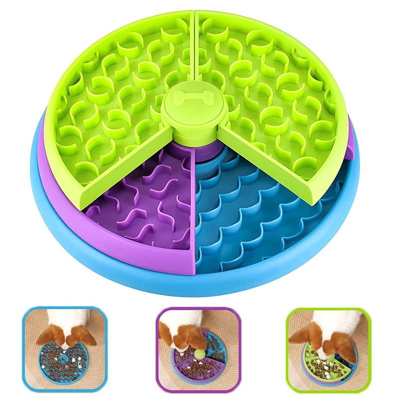 Slow Feeder Dog Bowl - Dog Puzzle Slow Feeder Interactive Dog