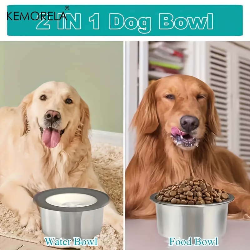 Stainless Steel Dog Water Bowl - Slow Feeder Dog Bowl ulasan dan harga