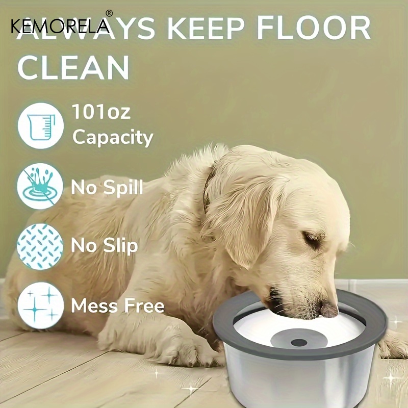 Stainless Steel Dog Water Bowl - Slow Feeder Dog Bowl ulasan dan harga