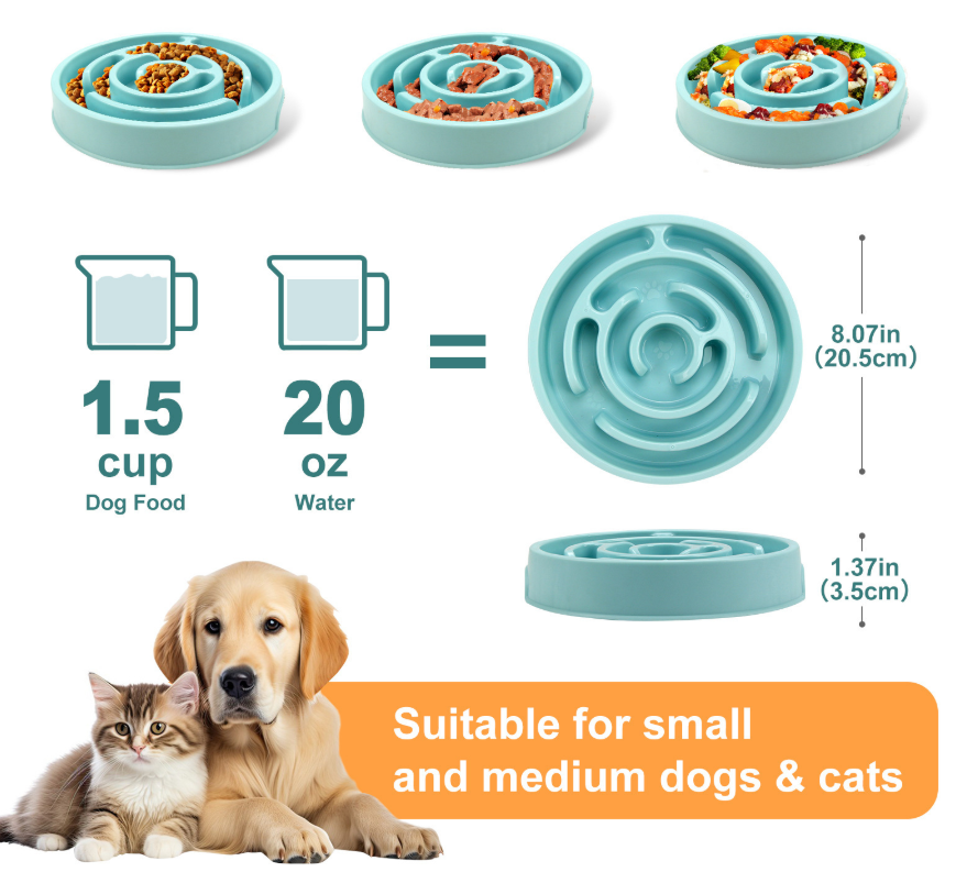 Slow Feeder Dog Bowl - Non-Sli - Slow Feeder Dog Bowl ulasan dan harga
