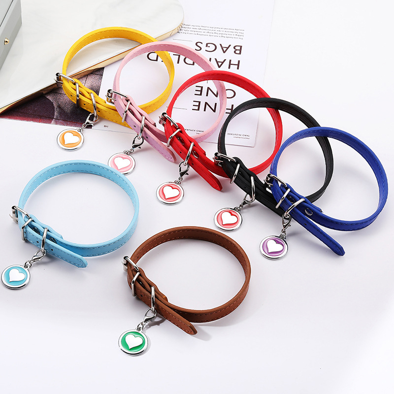 Pet Cat Dog Leather Collar Sta - Pet Supplies Login ulasan dan harga