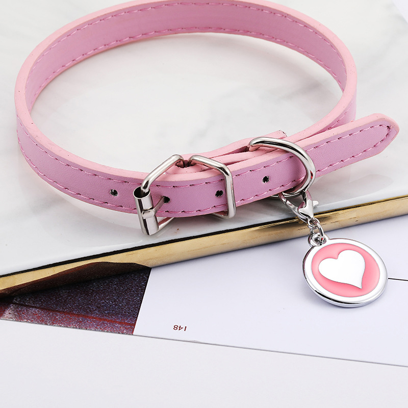 Pet Cat Dog Leather Collar Sta - Pet Supplies Login ulasan dan harga
