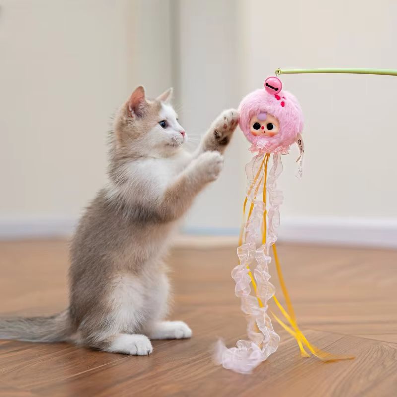 New Baby Three Cat Teasing Sti - Interactive Cat Toy ulasan dan harga