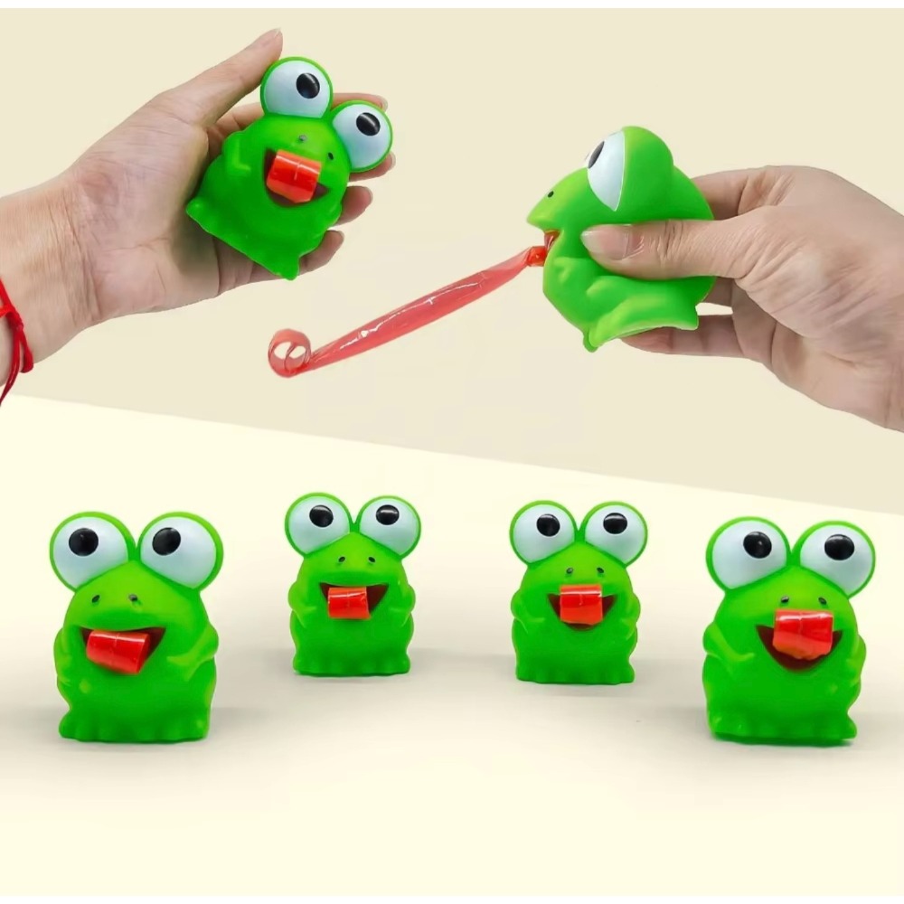 Frog Dinosaur Tongue Out Squee - Interactive Cat Toy ulasan dan harga