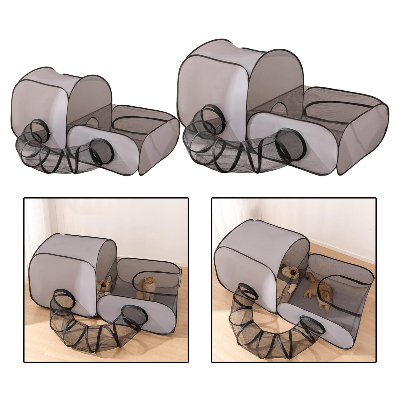 Cat Tube Tunnel Cage House Fol - Interactive Cat Toy ulasan dan harga