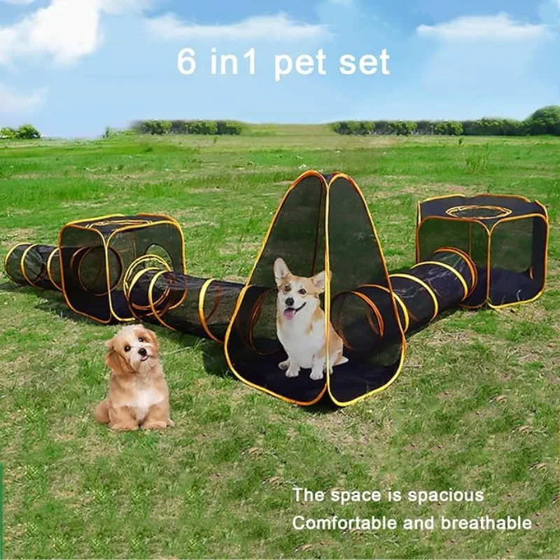 6-in-1 Tent Cat Enclosures wit - Interactive Cat Toy ulasan dan harga