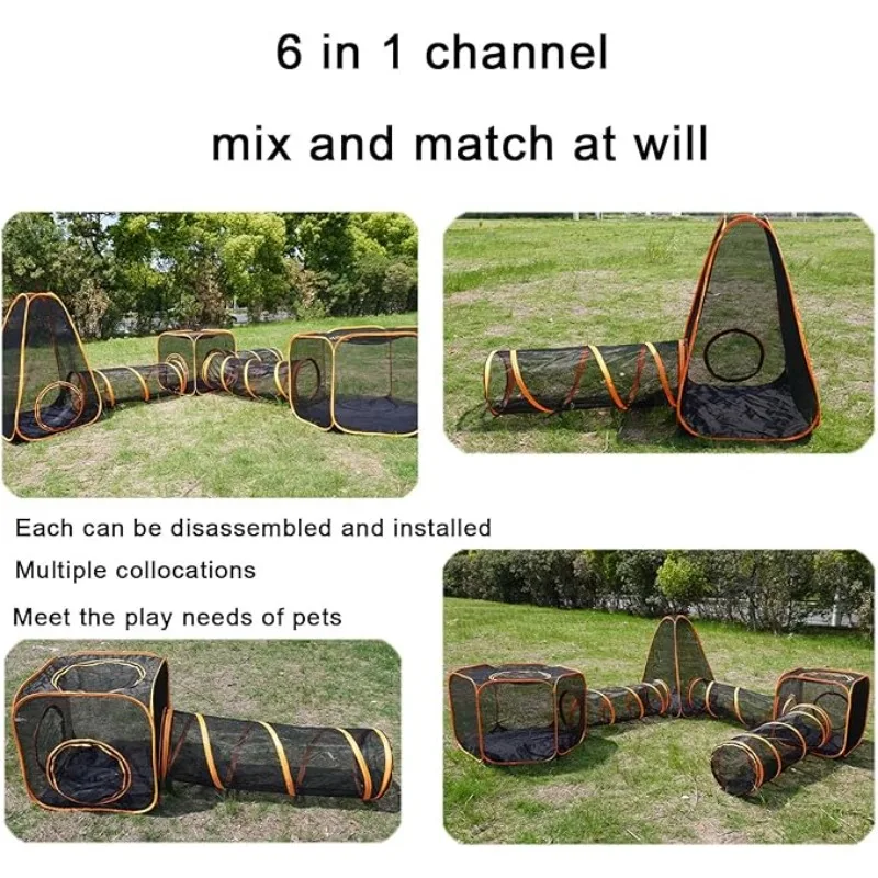 6-in-1 Tent Cat Enclosures wit - Interactive Cat Toy ulasan dan harga