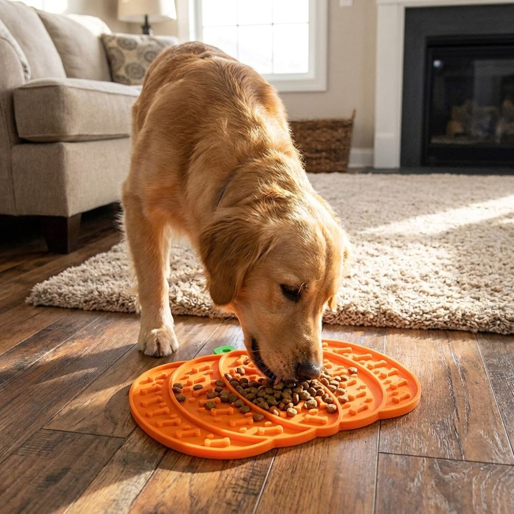 Anti-Choking Pumpkin-shaped Pe - Slow Feeder Dog Bowl ulasan dan harga