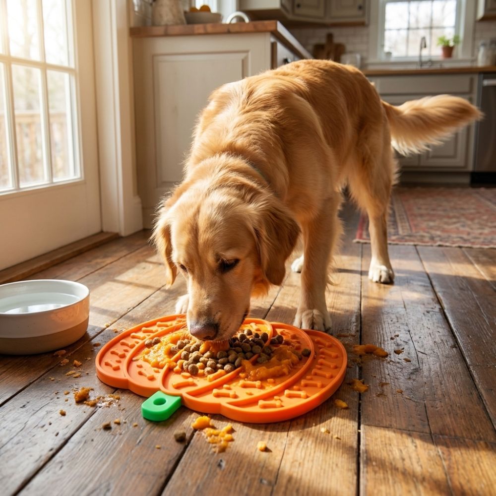 Anti-Choking Pumpkin-shaped Pe - Slow Feeder Dog Bowl ulasan dan harga