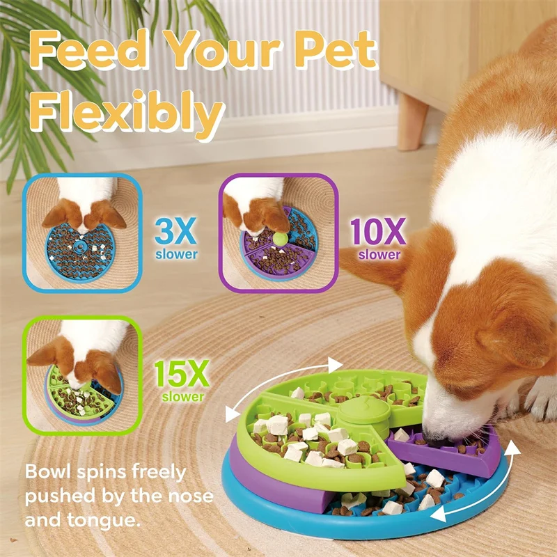 Dog Puzzle Slow Feeder Interac - Slow Feeder Dog Bowl ulasan dan harga
